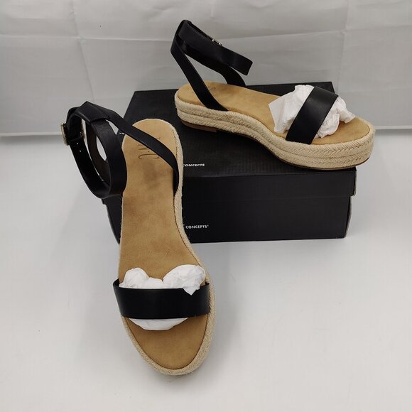 INC Valetta Woven Flatform Sandals, Women's Size 10 - Picture 1 of 9